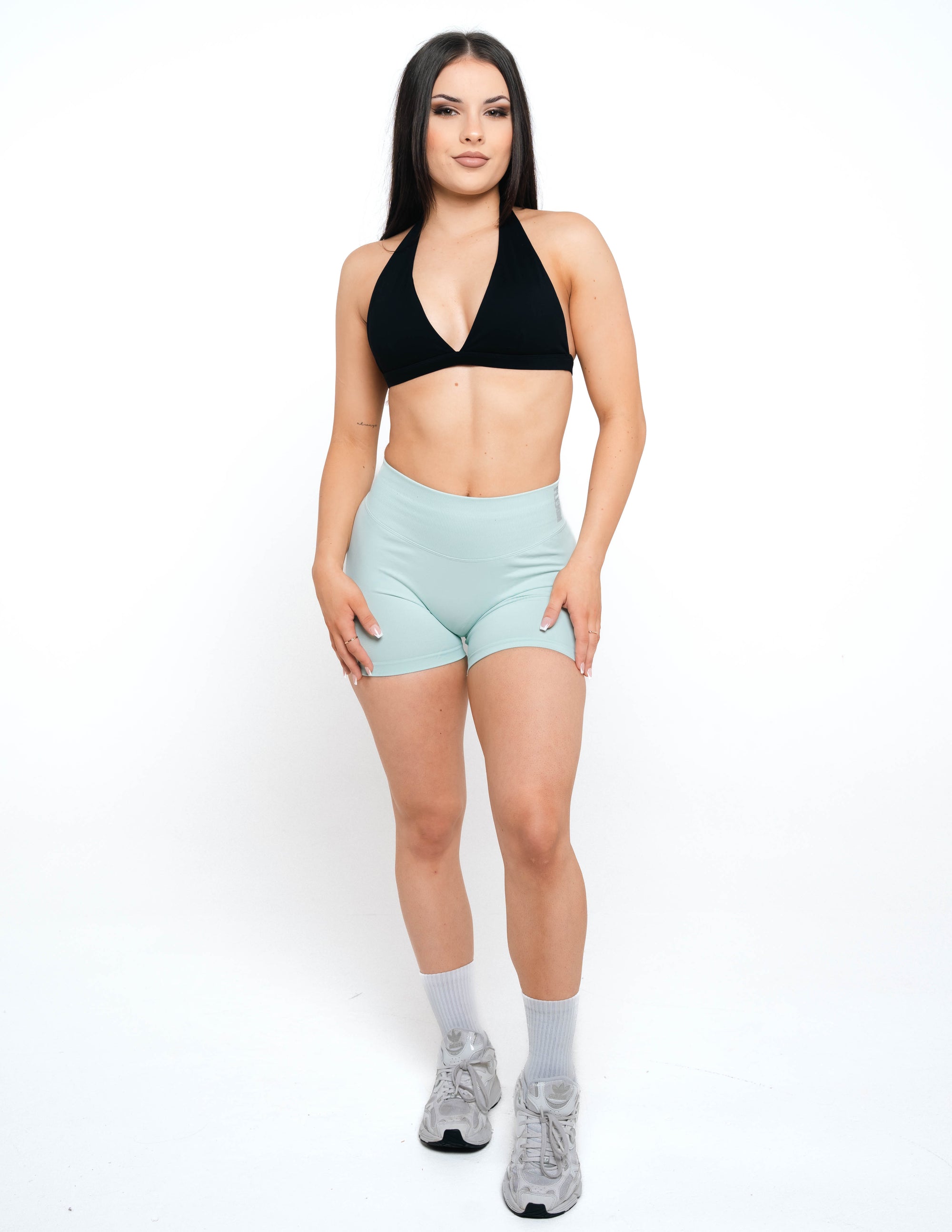 MINI SCRUNCH SHORT - PALM GREEN