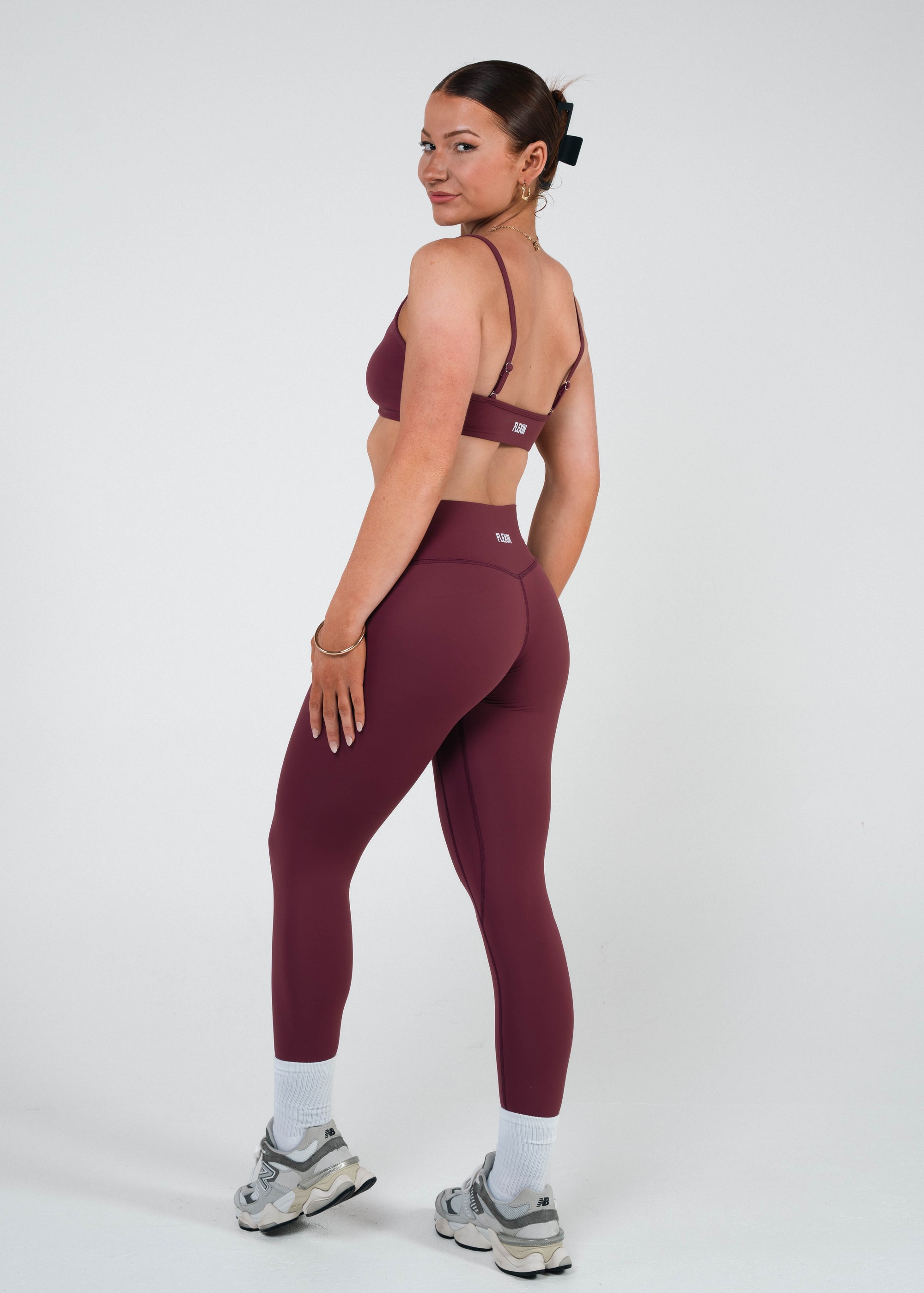 LAUREN SCULPT BRA - CHERRY COLA