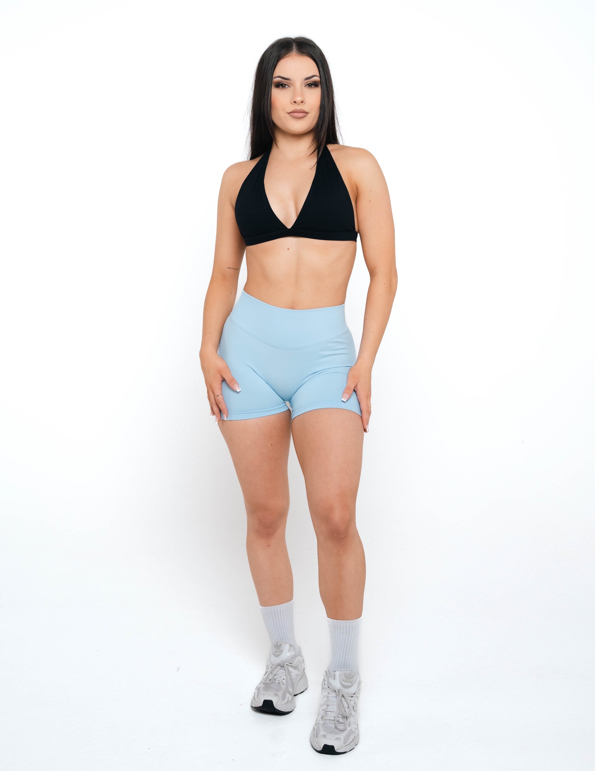 MINI SCRUNCH SHORT - ICE BLUE