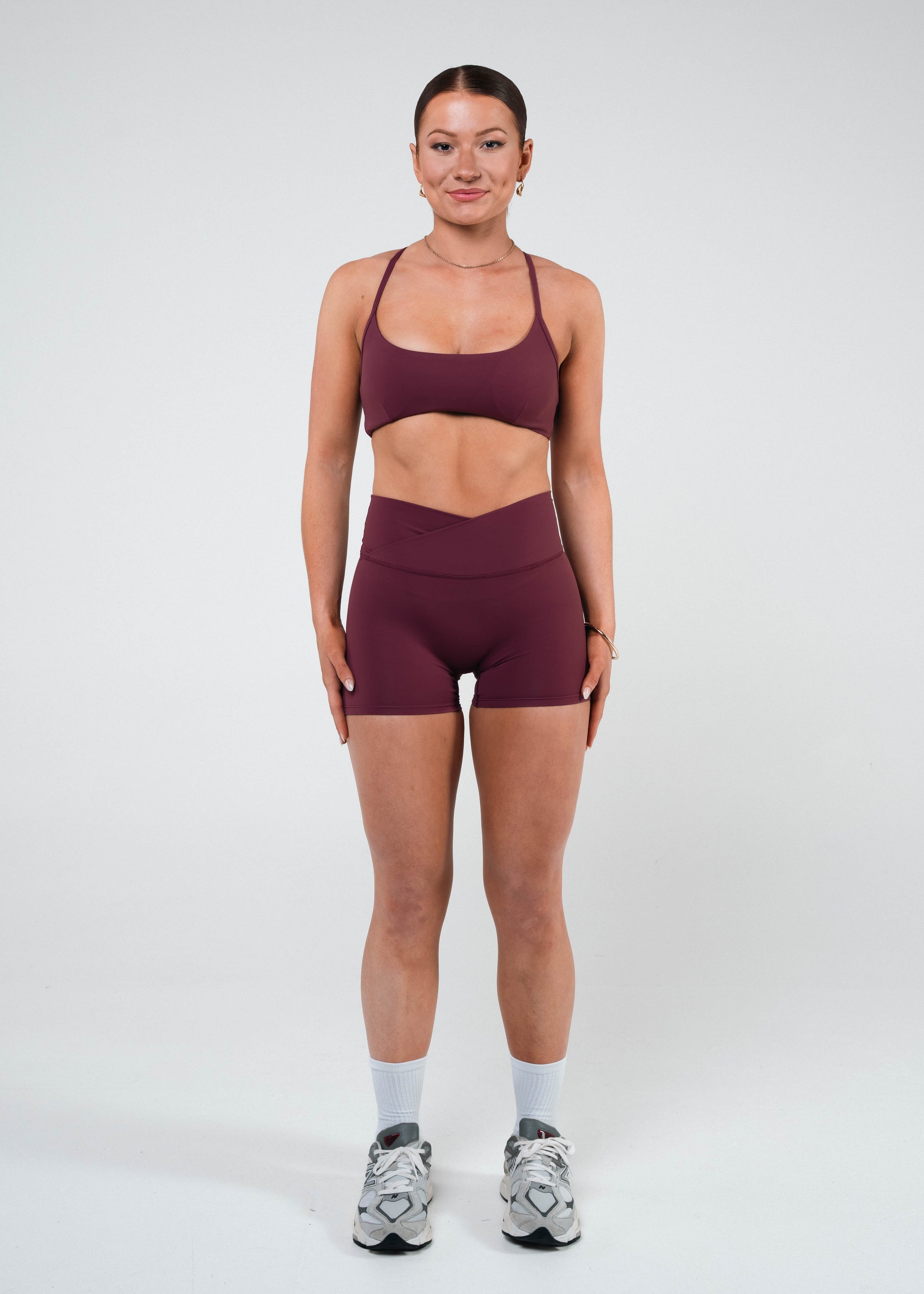 LAUREN SCULPT BRA - CHERRY COLA