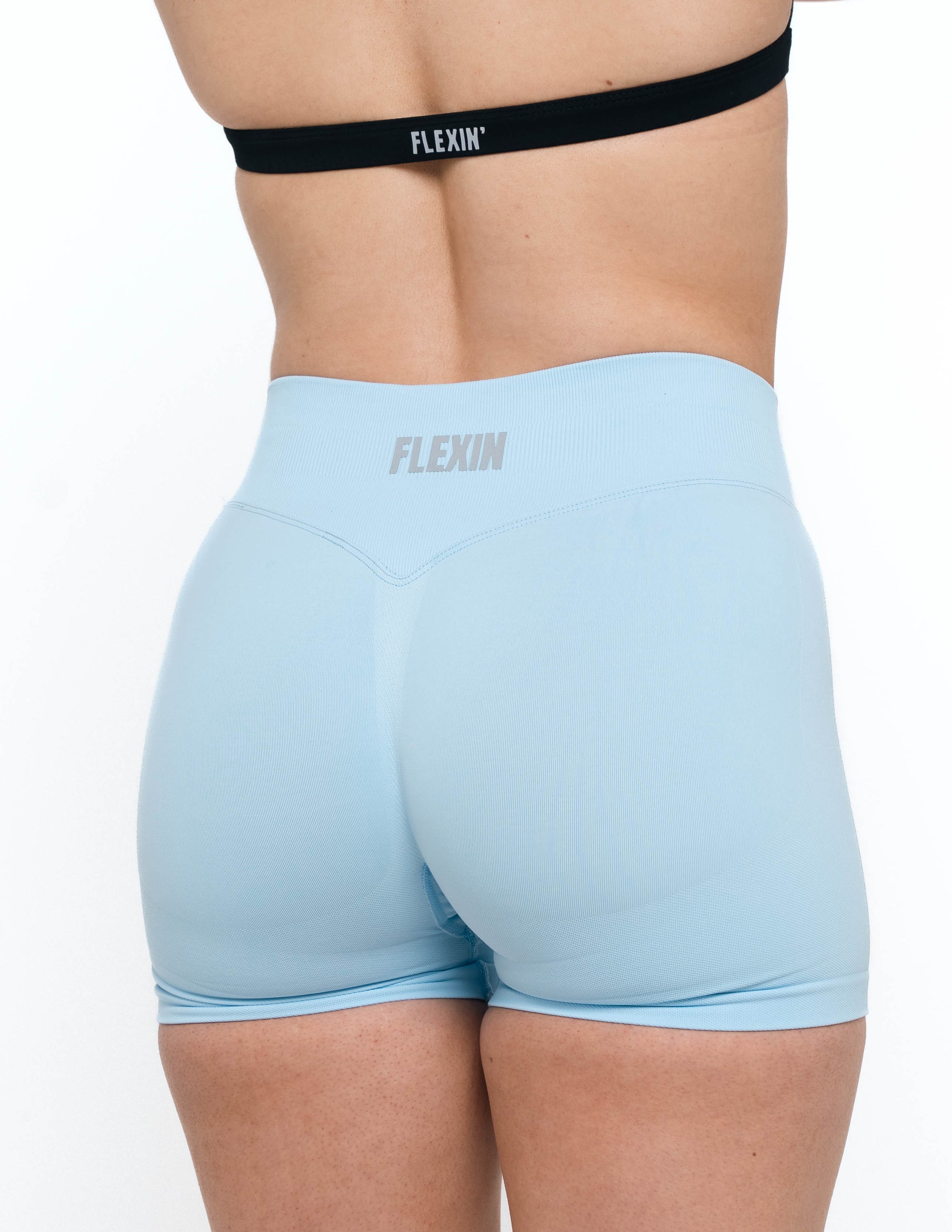 MINI SCRUNCH SHORT - ICE BLUE